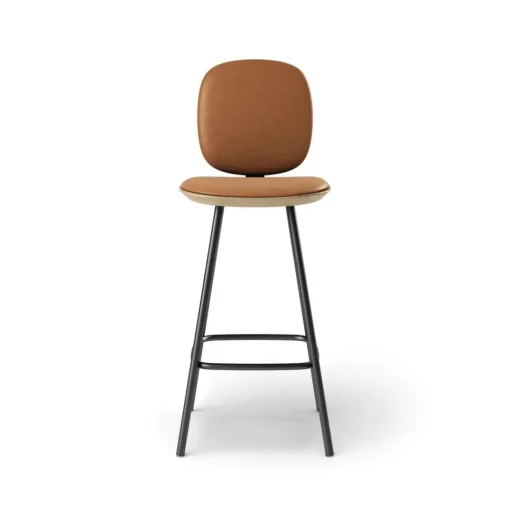 Pauline Comfort Barstool 65 cm with metal frame - Oak Clear Wax Oiled