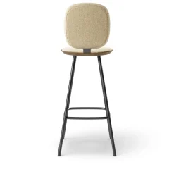 Pauline Comfort Barstool 75 cm metal frame - Oak Smoked Oiled
