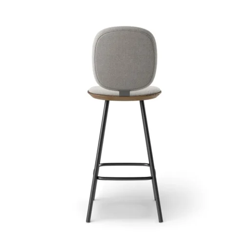 Pauline Comfort Barstool 65 cm with metal frame - Oak Smoked Oiled