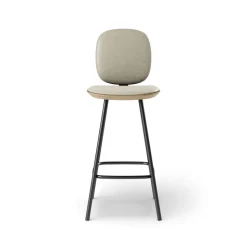 Pauline Comfort Barstool 65 cm with metal frame - Oak Clear Wax Oiled