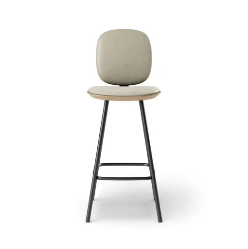 Pauline Comfort Barstool 65 cm with metal frame - Oak Clear Wax Oiled