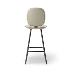 Pauline Comfort Barstool 65 cm with metal frame - Oak Clear Wax Oiled