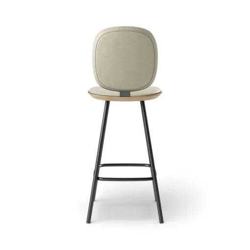 Pauline Comfort Barstool 65 cm with metal frame - Oak Clear Wax Oiled