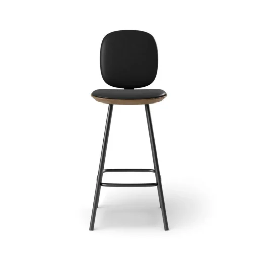 Pauline Comfort Barstool 65 cm with metal frame - Oak Smoked Oiled