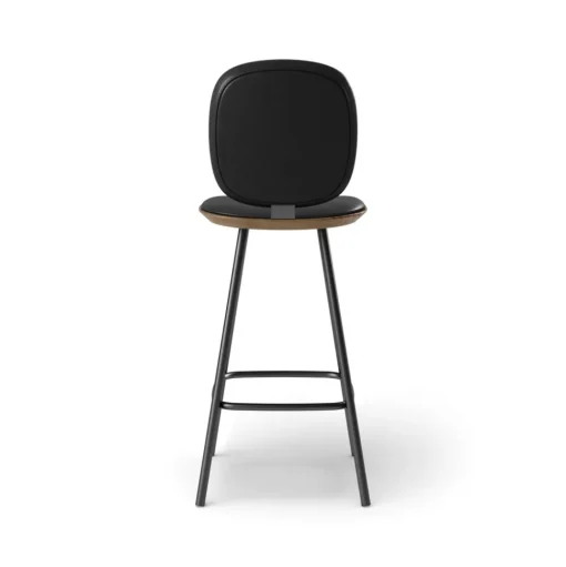 Pauline Comfort Barstool 65 cm with metal frame - Oak Smoked Oiled