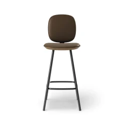Pauline Comfort Barstool 65 cm with metal frame - Oak Smoked Oiled