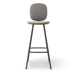 Pauline Comfort Barstool 75 cm metal frame - Oak Smoked Oiled