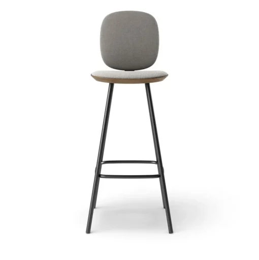 Pauline Comfort Barstool 75 cm metal frame - Oak Smoked Oiled