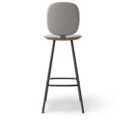 Pauline Comfort Barstool 75 cm metal frame - Oak Smoked Oiled