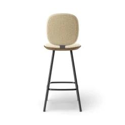 Pauline Comfort Barstool 65 cm with metal frame - Oak Smoked Oiled