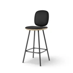 Pauline Comfort Barstool 65 cm with metal frame - Oak Clear Wax Oiled