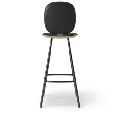 Pauline Comfort Barstool 75 cm metal frame - Oak Clear Wax Oiled