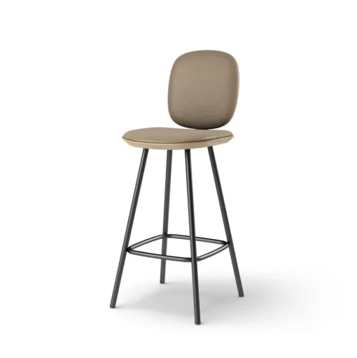 Pauline Comfort Barstool 65 cm with metal frame - Oak Clear Wax Oiled