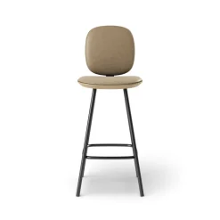 Pauline Comfort Barstool 65 cm with metal frame - Oak Clear Wax Oiled