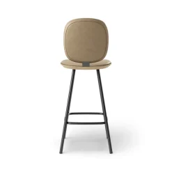 Pauline Comfort Barstool 65 cm with metal frame - Oak Clear Wax Oiled