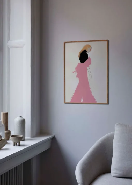 Pink Dress by Amelie Hegardt
