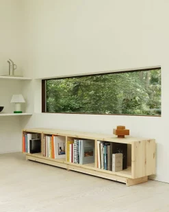 Plank Bookcase Low