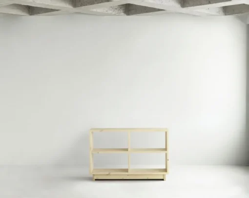 Plank Bookcase Low