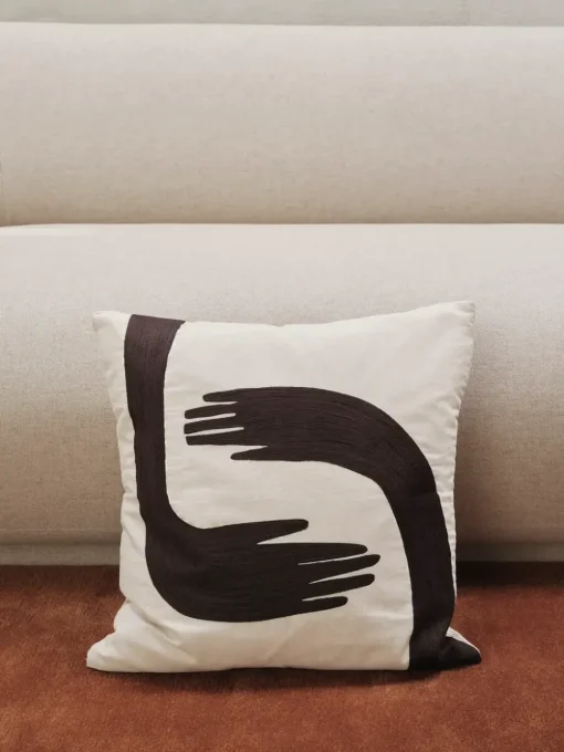 Pose Cushion - Coffee/undyed