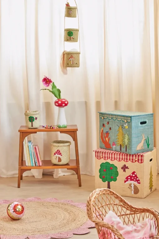 Raffia Storage Box