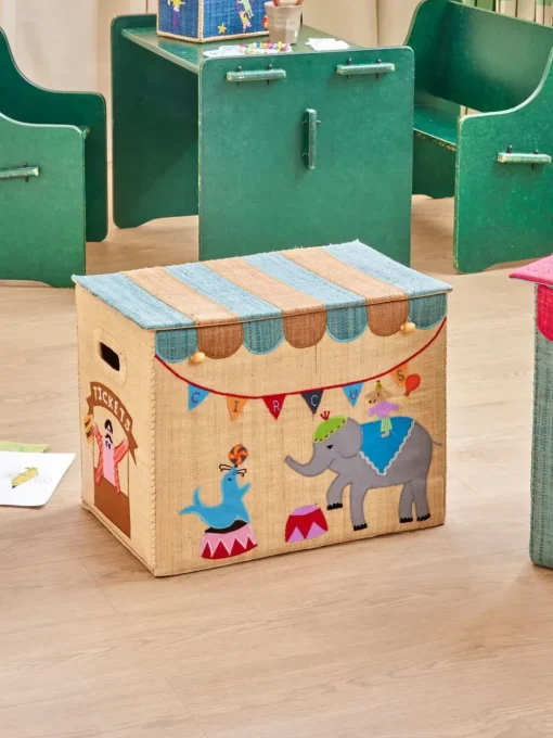 Raffia Storage Box