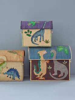 Raffia Toy Baskets - Set Of 3