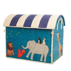 Raffia Toy Baskets - Set Of 3