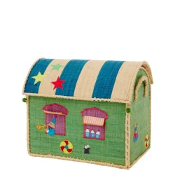Raffia Toy Baskets - Set Of 3