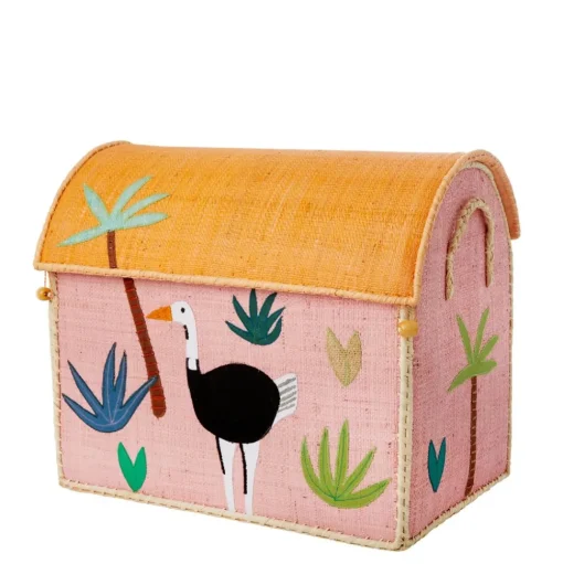 Raffia Toy Baskets - Set Of 3
