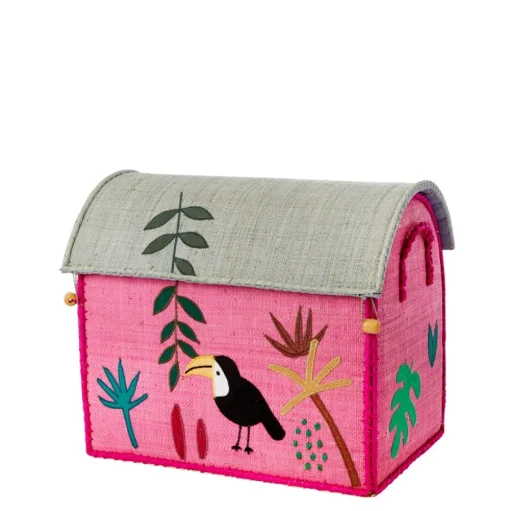 Raffia Toy Baskets - Set Of 3