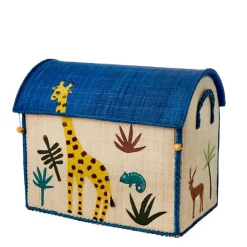 Raffia Toy Baskets - Set Of 3