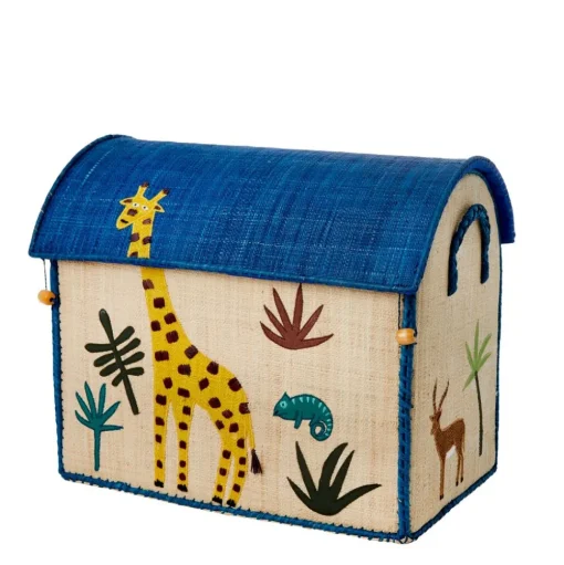 Raffia Toy Baskets - Set Of 3