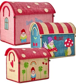 Raffia Toy Baskets - Set Of 3