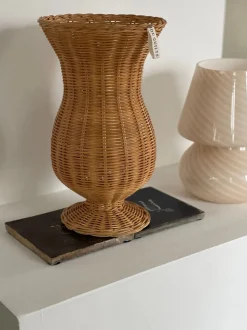 Rattan flower vase