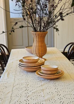 Rattan flower vase