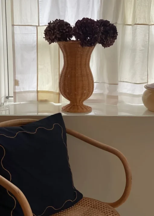 Rattan flower vase