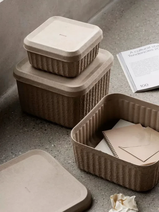 Redo Moulded Paper Pulp Boxes - Set of 2