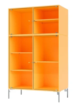 Ripple Cabinet III - With Chrome Legs