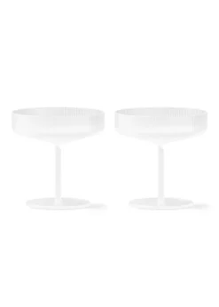 Ripple Champagne Saucer (Set of 2)