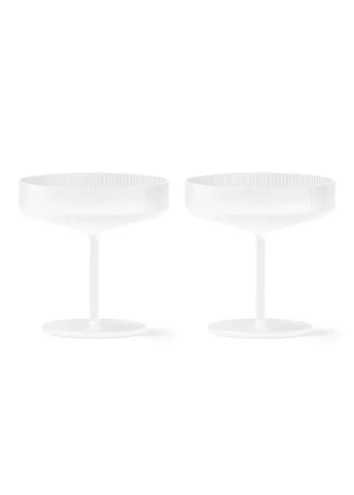 Ripple Champagne Saucer (Set of 2)