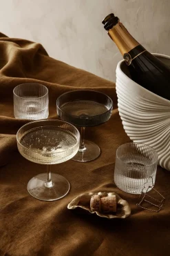 Ripple Champagne Saucer (Set of 2)