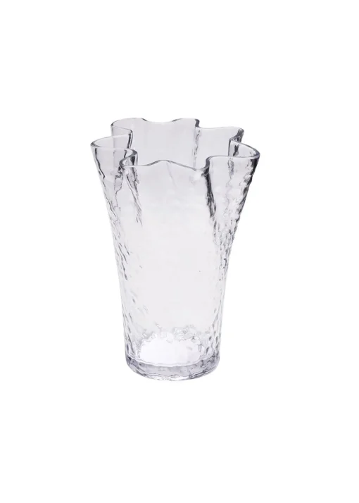 Ruffle Vase Clear