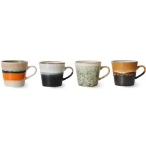 70s Cappuccino Mugs (Set of 4)