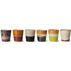 70s Coffee Mugs (Set of 6)