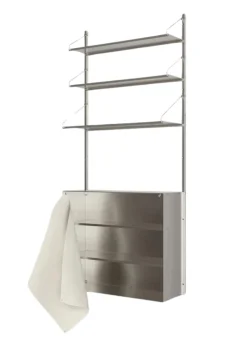 Shelf Library Canvas Cabinet Section H1852 / W80