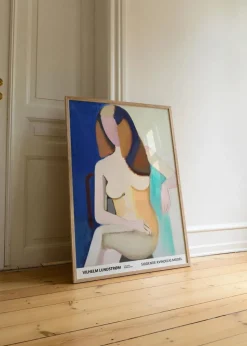 Siddende kvindelig model, 1950