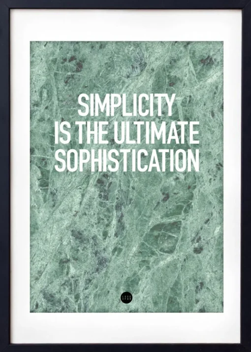 Simplicity Poster