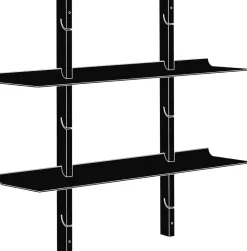 Smile shelving system