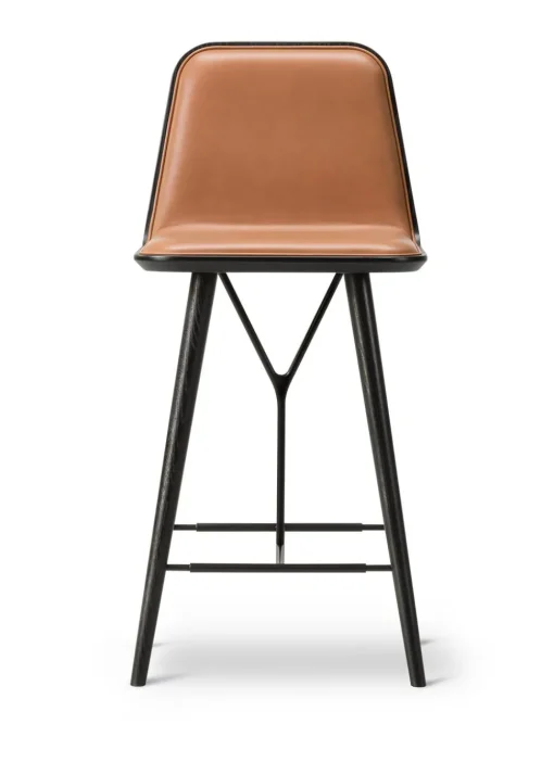 Spine Wood Barstool 1731 by Space Copenhagen