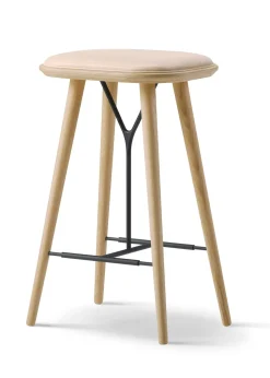 Spine Wood Stool 1736 by Space Copenhagen